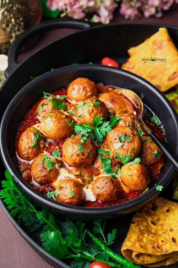 Patate con curry tipico di Kashmir